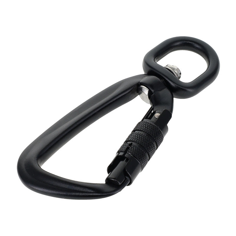ADD ON-Black Twist Lock Swivel Carabiner for 1/2" Width Products