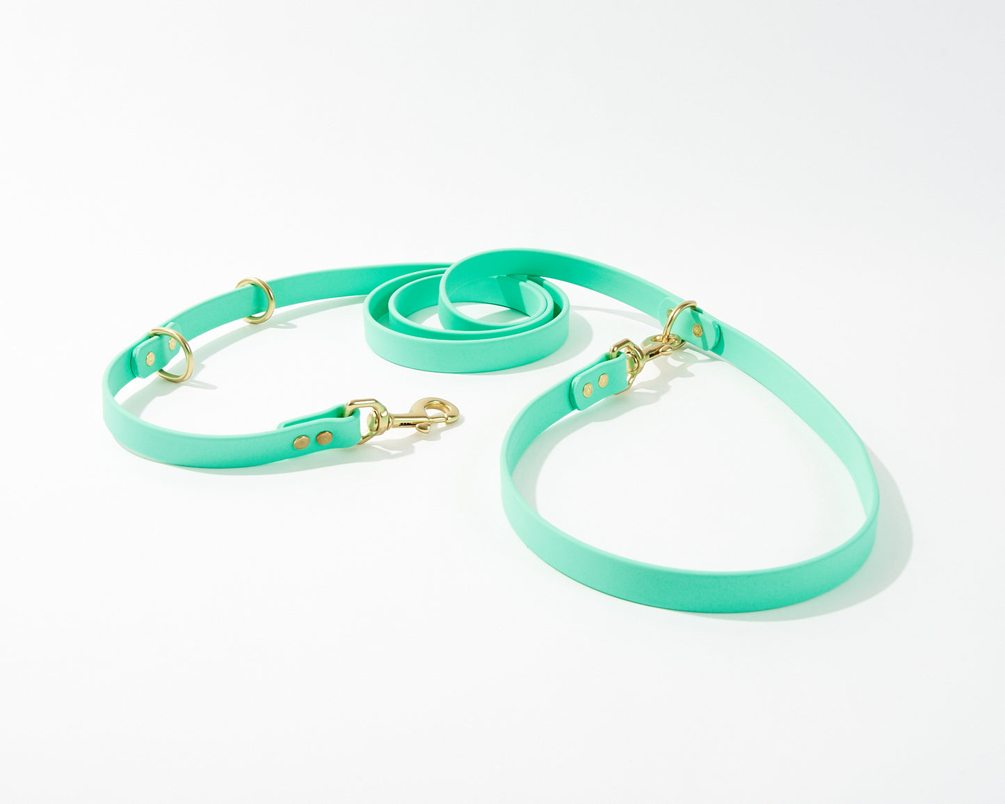 Modular Hands-Free "Police" Leash: 3/4" Waterproof Biothane with Custom Colors and Natural Brass Hardware