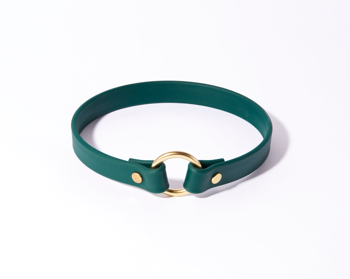 Slip-On ID Tag Collar: 3/4" Waterproof Biothane with Natural Brass Hardware