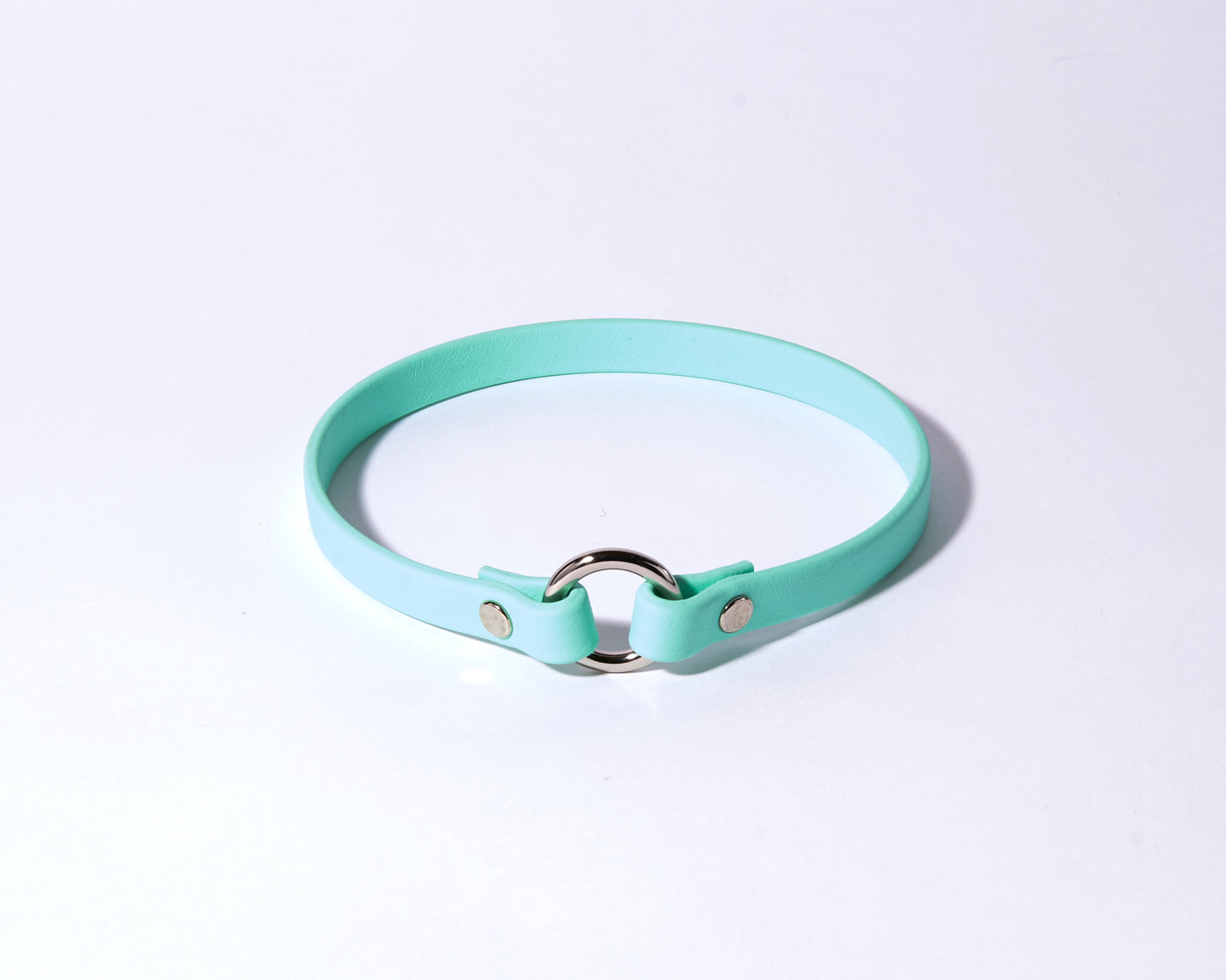 Slip-On ID Tag Collar: 1/2" Waterproof Biothane with Nickel Hardware