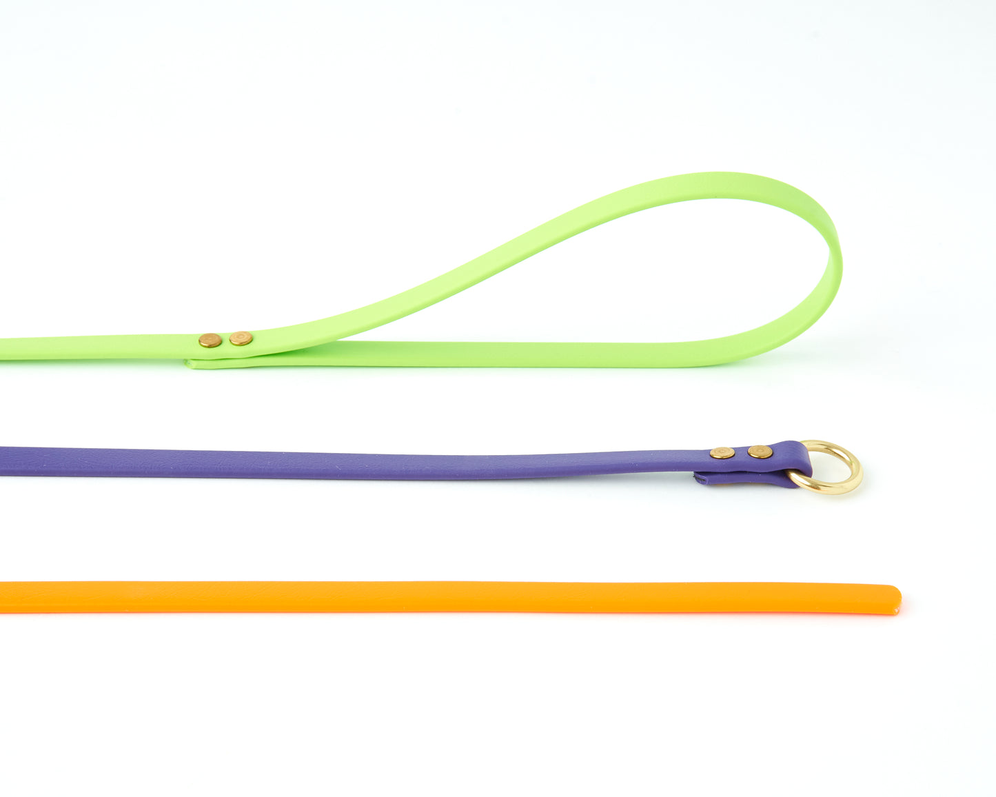 1/2" Waterproof Long Line: Biothane Tracking Drag Leash with Solid Brass Hardware and Custom Colors