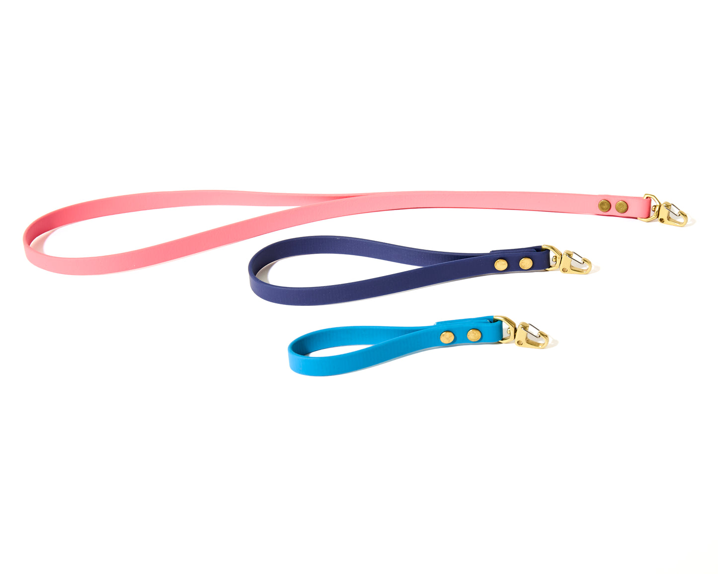 Biothane Mini Keychain: 1/2" Waterproof Lanyard, ID tag, Educator Remote Holder with Solid Brass Hardware