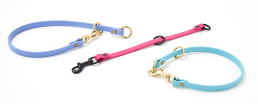 Multi-Function Waterproof Dog Collar: 1/2" Biothane Tag and Slip Collar with Custom Colors and Hardware