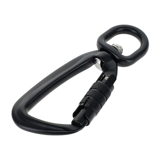 ADD ON-Black Twist Lock Swivel Carabiner for 1/2" Width Products