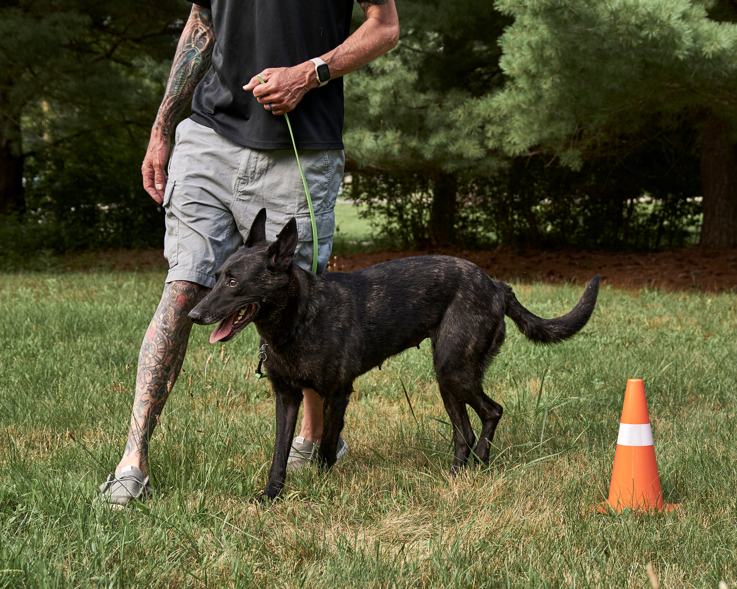 French Ring 1 Meter Raw End Leash: 1/2" Waterproof Biothane with Custom Colors and Hardware