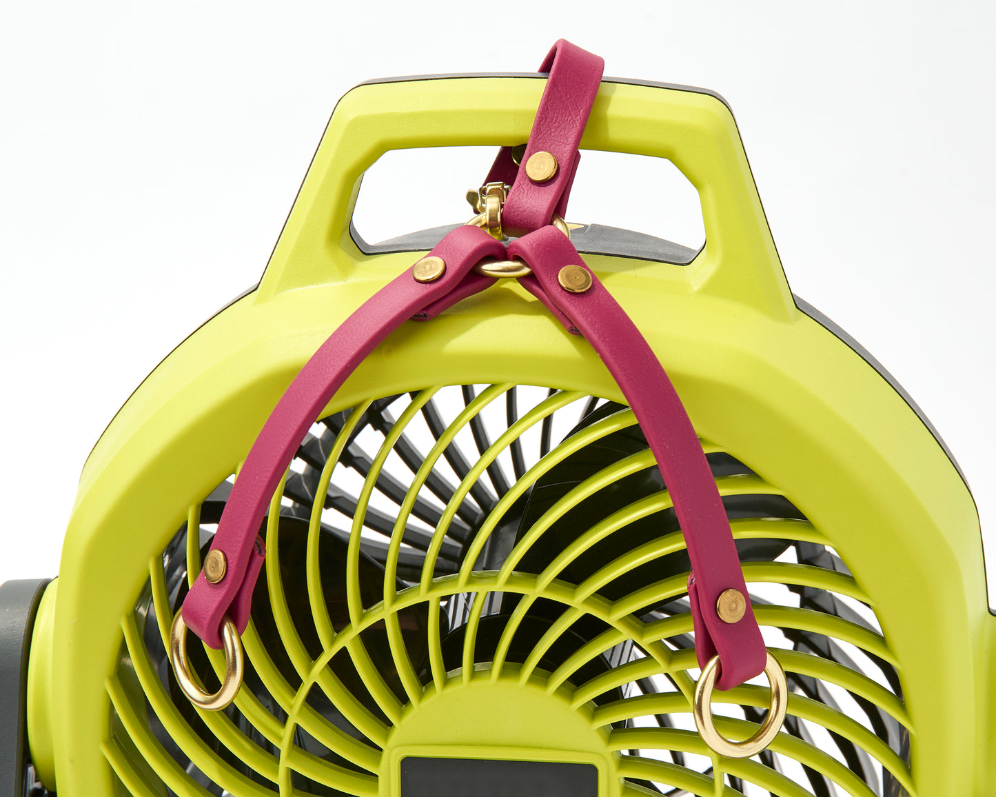 Ruffland Fan Holder: 9" Waterproof Biothane Universal Fan Holder Strap with Custom Colors and Solid Brass Hardware