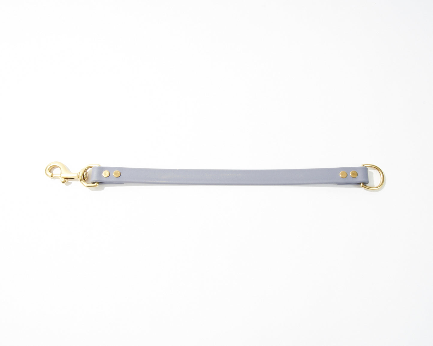 O-Ring Dog Training Tab and Leash Extender: 3/4" Waterproof Biothane with Natural Brass Hardware, Custom Length and Color