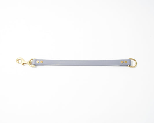 O-Ring Dog Training Tab and Leash Extender: 3/4" Waterproof Biothane with Natural Brass Hardware, Custom Length and Color