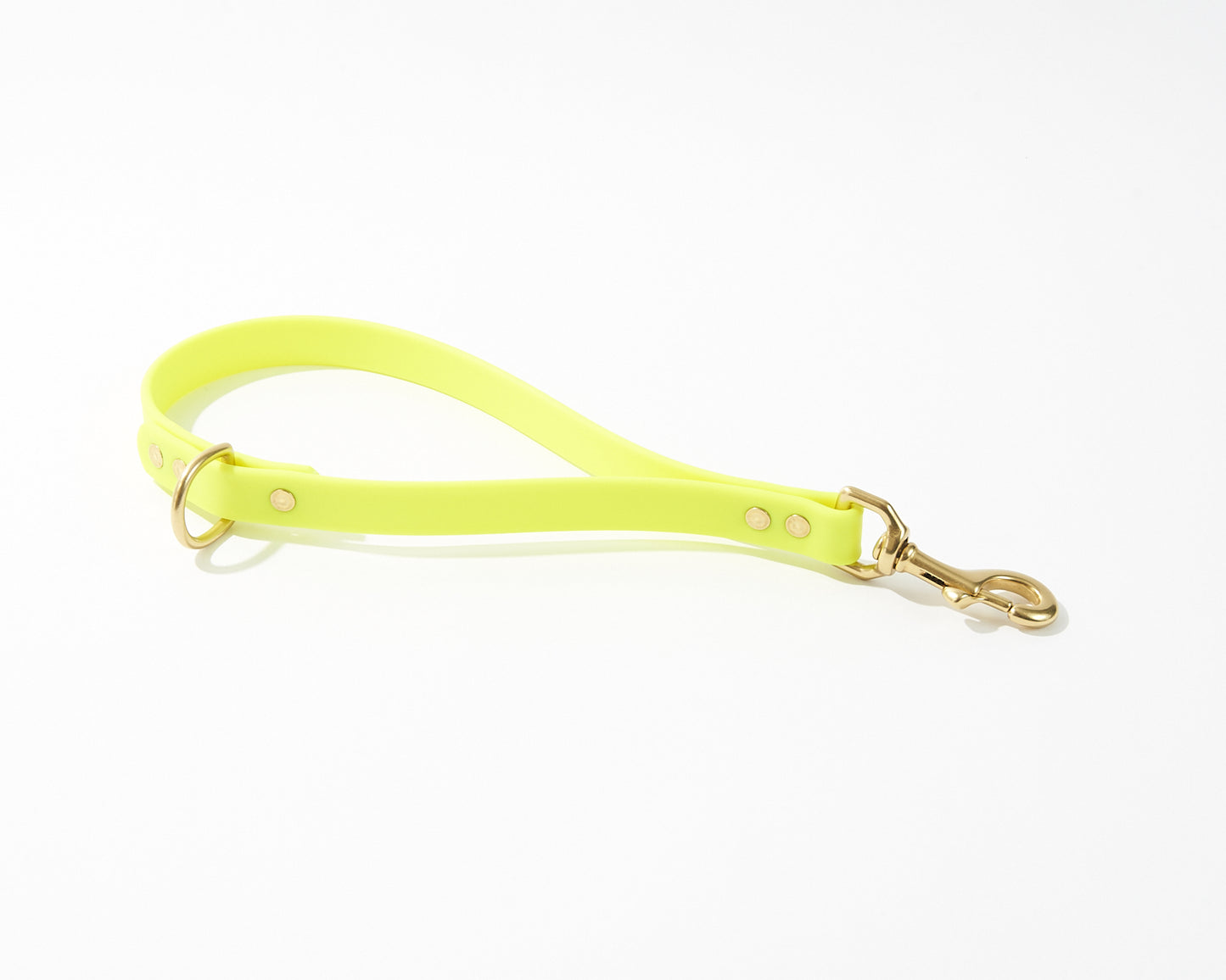 Traffic Loop Dog Training Tab and Leash Extender: 3/4" Waterproof Biothane with Custom Colors and Hardware