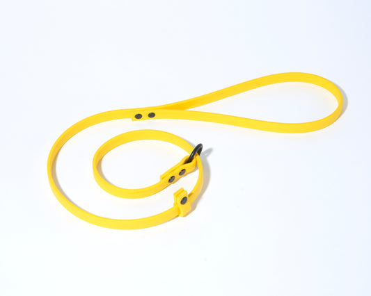 Adjustable 3 Foot Slip Leash: 1/2" Waterproof Biothane with Custom Colors and Hardware