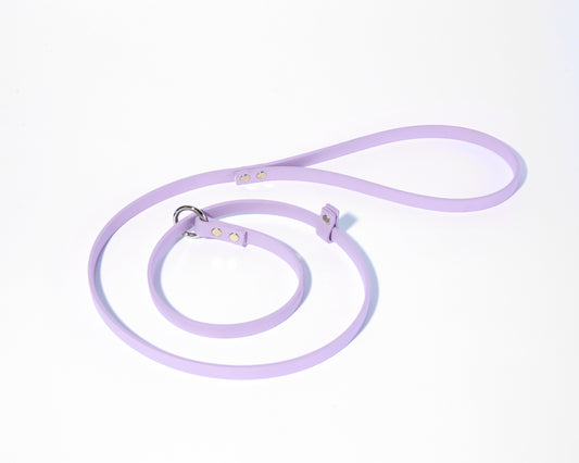 Adjustable 4 Foot Slip Leash: 1/2" Waterproof Biothane with Custom Colors and Hardware