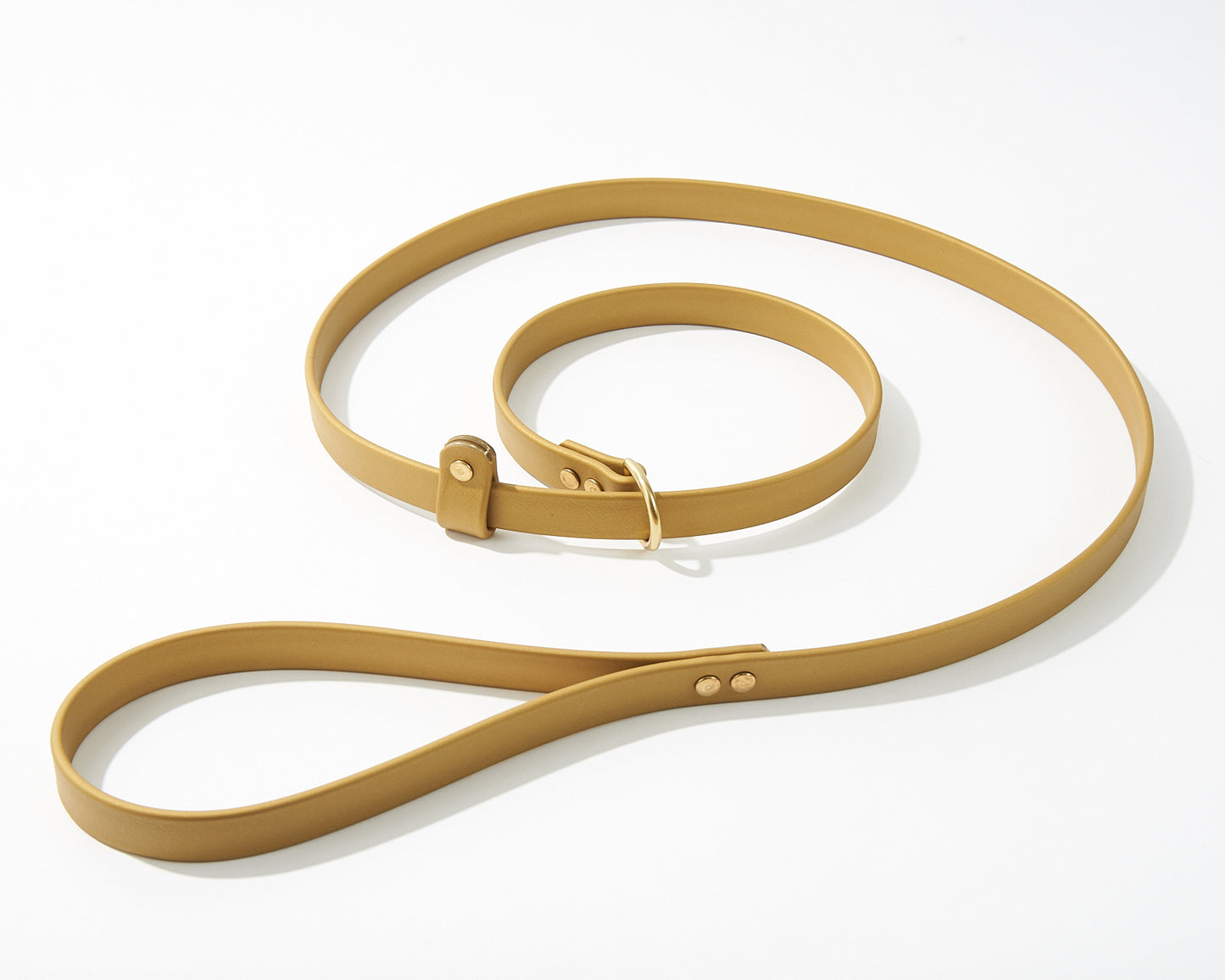 Adjustable 5 Foot Slip Leash: 3/4" Waterproof Biothane with Custom Colors and Natural Brass Hardware