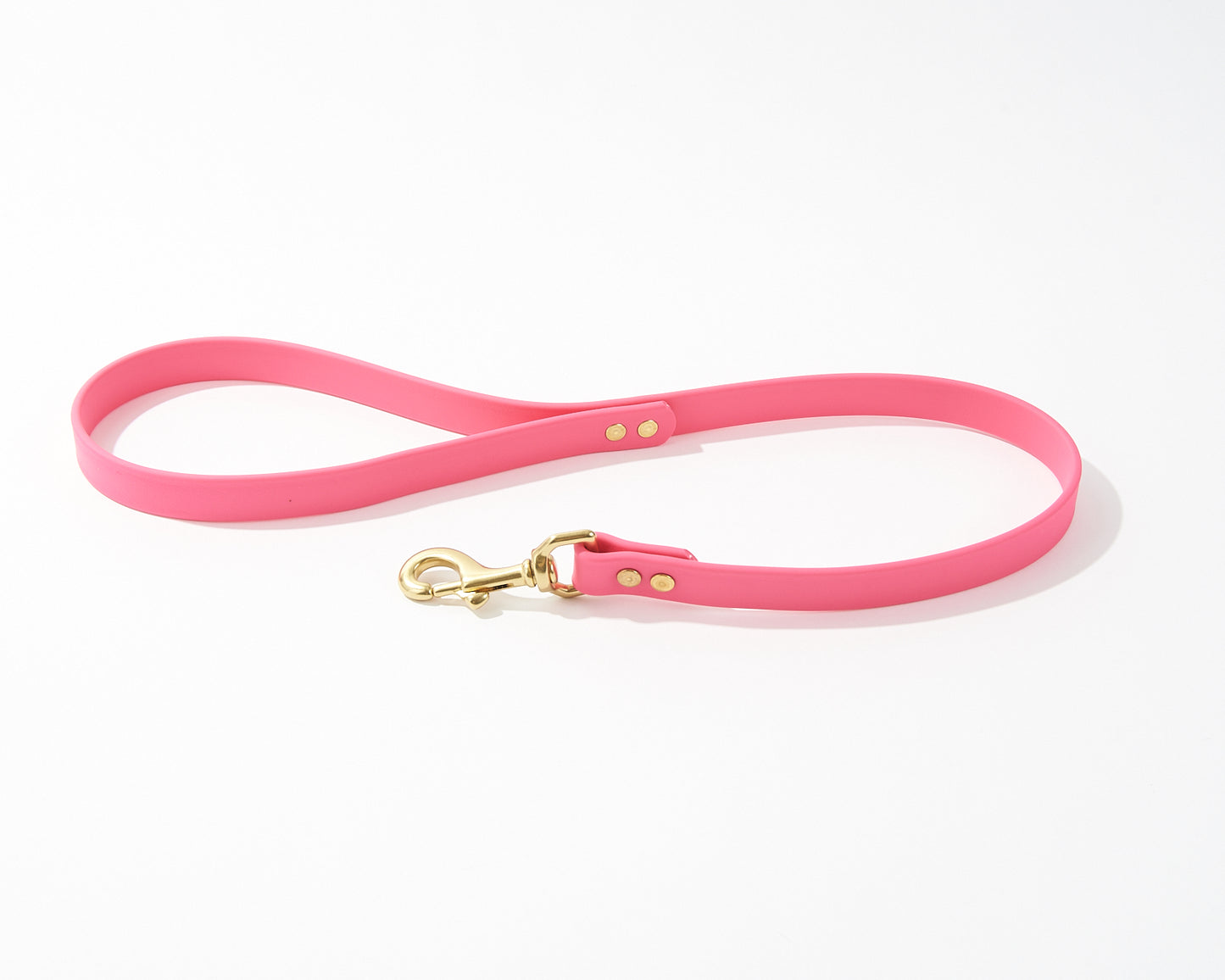 Standard 2 Foot Dog Leash: 3/4" Waterproof Biothane with Custom Colors and Natural Brass Hardware