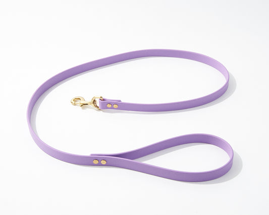 Standard 4 Foot Dog Leash: 3/4" Waterproof Biothane with Custom Colors and Natural Brass Hardware